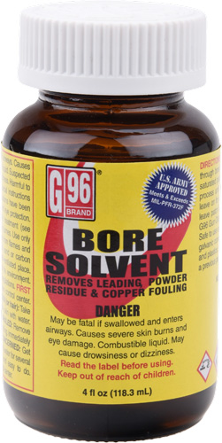 G96 MILITARY GRADE BORE - SOLVENT 4OZ. METAL CAN