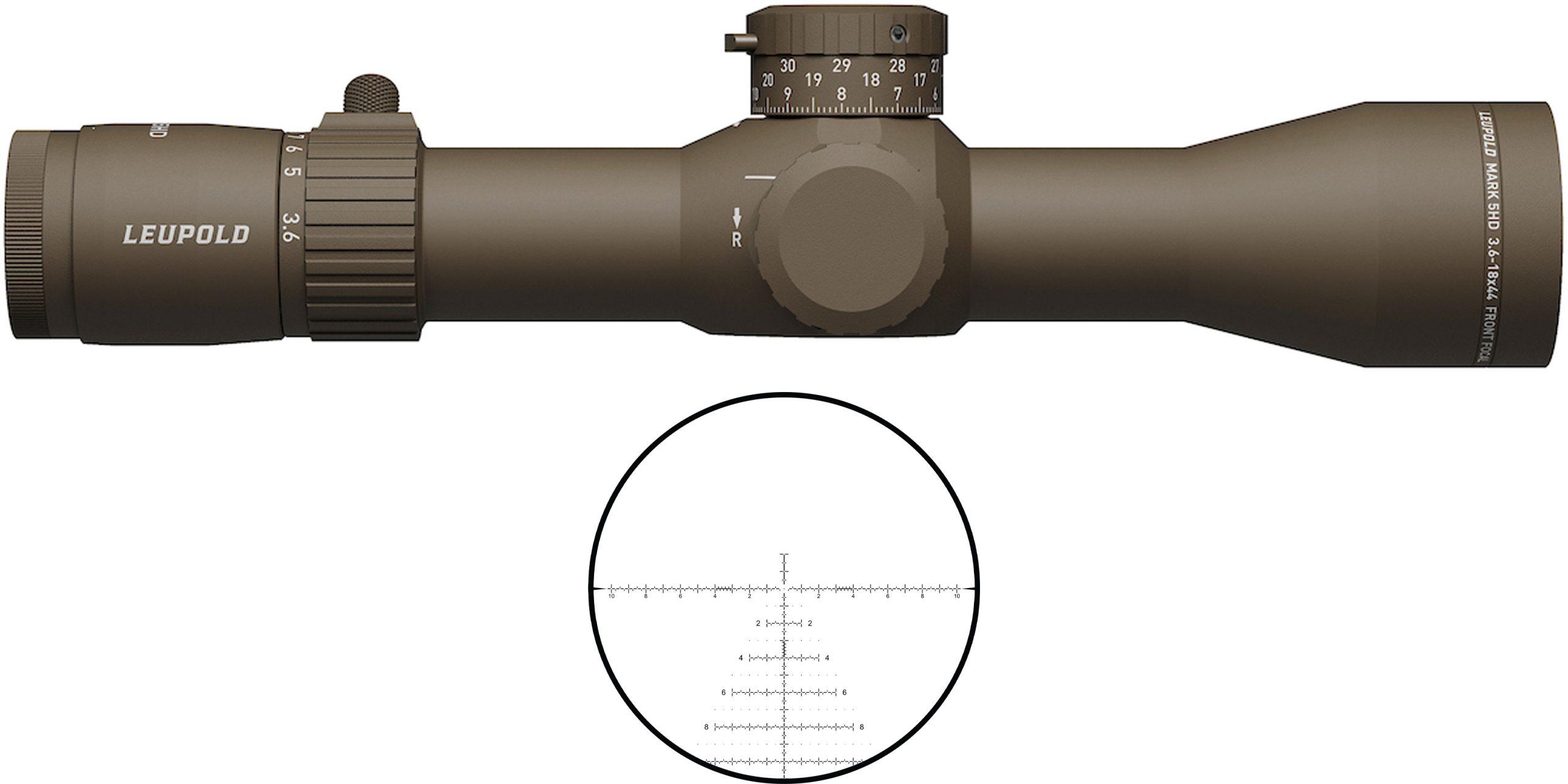 LEU MK 5HD 3.6-18X44 FDE PR2M