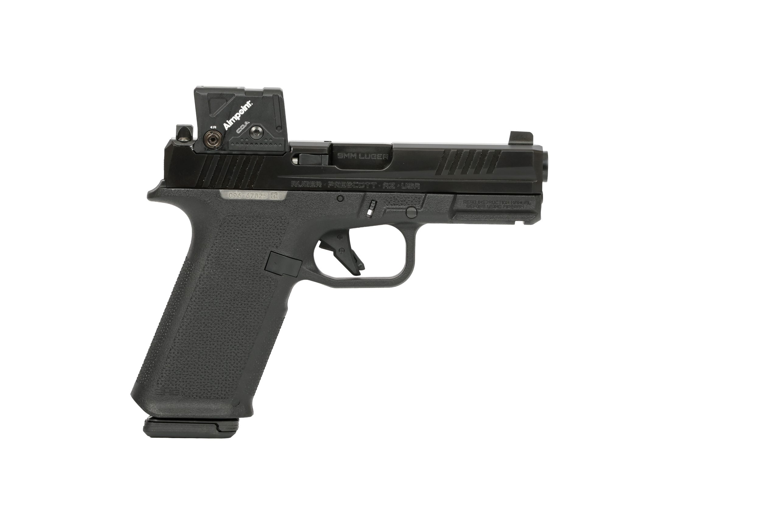 RUGER RXM 9MM BLK/BLK 17+1 4" COA