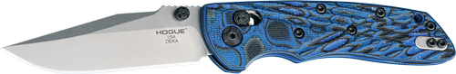 HOGUE DEKA 3.25" ABLE LCK FLDR - CLIP POINT G-MASCUS BLUE LAVA