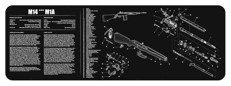 TEKMAT ARMORERS BENCH MAT - 12"X36" M14/M1A