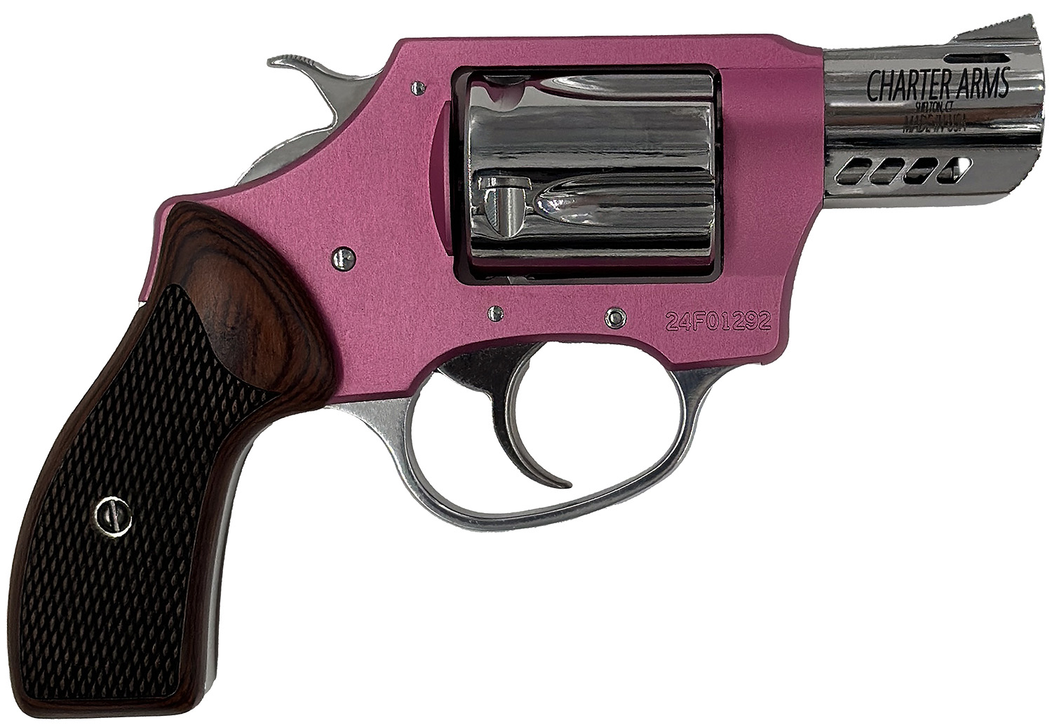 CHARTER ARMS COYOTE 380ACP PINK/SS 2" 5RD