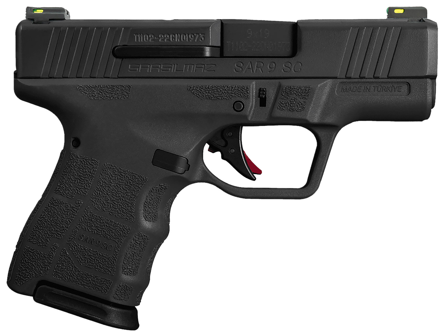 SAR FIREARMS SAR9 SC 9MM BLK 3.3" 12+1    #