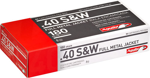 AGUILA 40 SW 180GR FMJ-FN - 50RD 20BX/CS