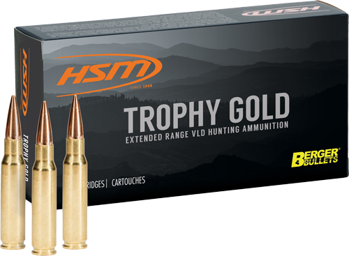 HSM TROPHY GOLD 7MM RUM 180GR - BERGER HUNTING VLD 20RD 20BX/C