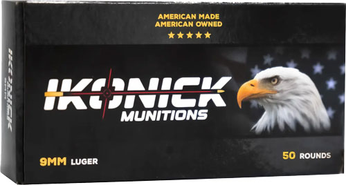 IKONICK USA 9MM 147GR FMJ - SUBSONIC 50RD 20BX/CS