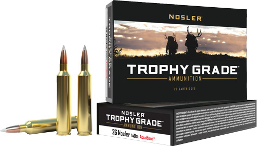 NOSLER TROPHY GRADE 26 NOSLER - 140GR ACCUBOND 20RD 10BX/CS - Image 2