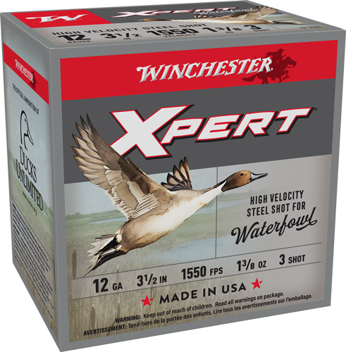 WINCHESTER XPERT STEEL 12GA - 3.5" 1-3/8OZ #3 25RD 10BX/CS - Image 2