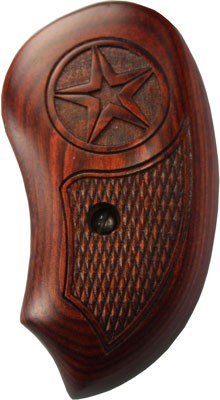 BOND ARMS GRIP EXTENDED LAM. - ROSEWOOD/GREY W/LASER STAR