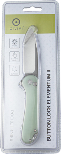CIVIVI KNIFE ELEMENTUM II 2.96 - " NATURAL G10/SATIN CLAM PACK - Image 3