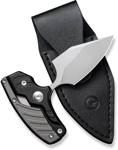 CIVIVI KNIFE TYPHOEUS 2.27" - BLACK/GRAY ALUMINUM/STONEWASH - Image 2