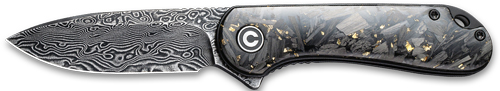 CIVIVI KNIFE ELEMENTUM 2.96" - SHREDDED CBN FBR/GOLDEN DMSCS - Image 2