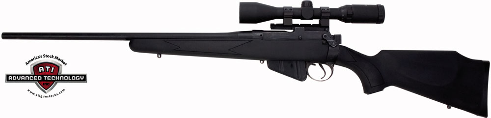 ADV TECH STOCK FOR ENFIELD - POST 1914 BLACK SYNTHETIC