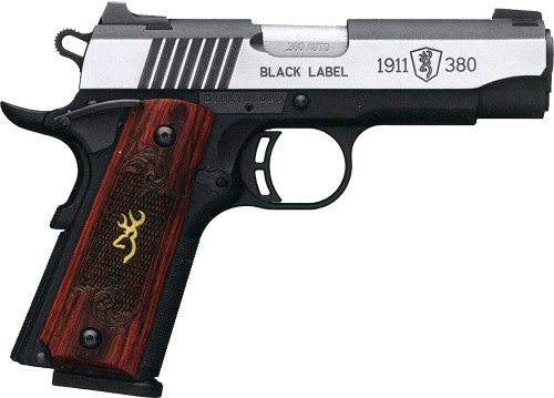 BROWNING 1911-380 BLACK LABEL - MEDALLION PRO 3.62"FS WOOD