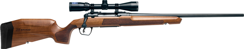 SAVAGE AXIS 2 XP 6.5CM 22" - W/3-9X40 MATTE/HARDWOOD <