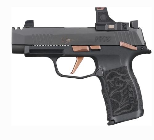 SIG P365 XL COMP 9MM 3.1" - W/ROMEO RS(2)12RD ROSE KIT BLK