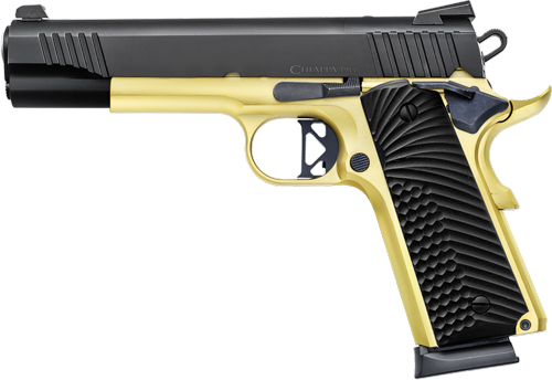 CHIAPPA 1911 SUPERIOR GRADE - 45ACP 5" 8RD BLACK/GOLD