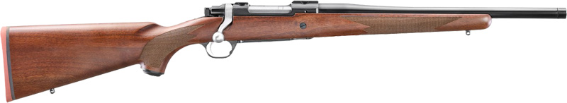 RUGER HAWKEYE HUNTER 243 WIN - 16.6" BLUE WALNUT THREADED