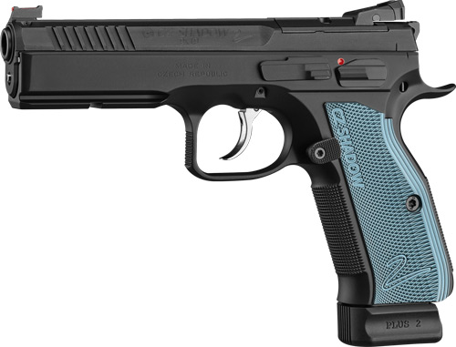 CZ SHADOW 2 OR 9MM FS 19RD - BLACK NITRIDE BLUE GRIP
