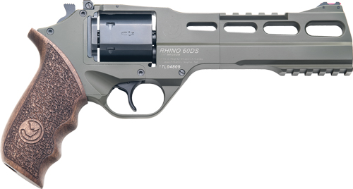 CHIAPPA RHINO 60SA 357MAG - 6" ADJ. SIGHT ODG/WALNUT