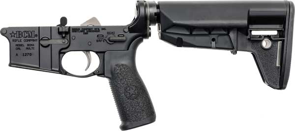 BCM LOWER GROUP AR-15 5.56MM - W/BCM MOD-2 SOPMOD BLACK
