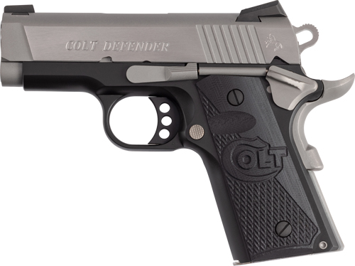 COLT DEFENDER 45ACP 3" FRONT - NIGHT SIGHT 7RD CERKOTE SS