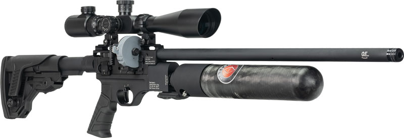 HATSAN FACTOR RC .22 PCP - SIDE LEVER 2-MAGS BLACK