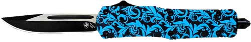 TEMPLAR KNIFE LARGE OTF MAIDEN - TEAL 3.5" BLACK DROP POINT