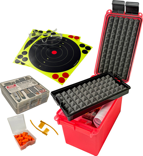 MTM PISTOL RANGE KIT WITH EYES - & EARS & PAPER TARGETS