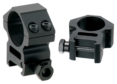 UTG RINGS 30MM MEDIUM PROFILE - MATTE BLACK PICATINNY/WEAVER