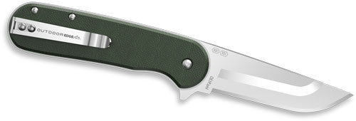 OUTDOOR EDGE RAZOR VX3 3" FLDR - GREEN MICARTA SS BALL BEARINGS - Image 2