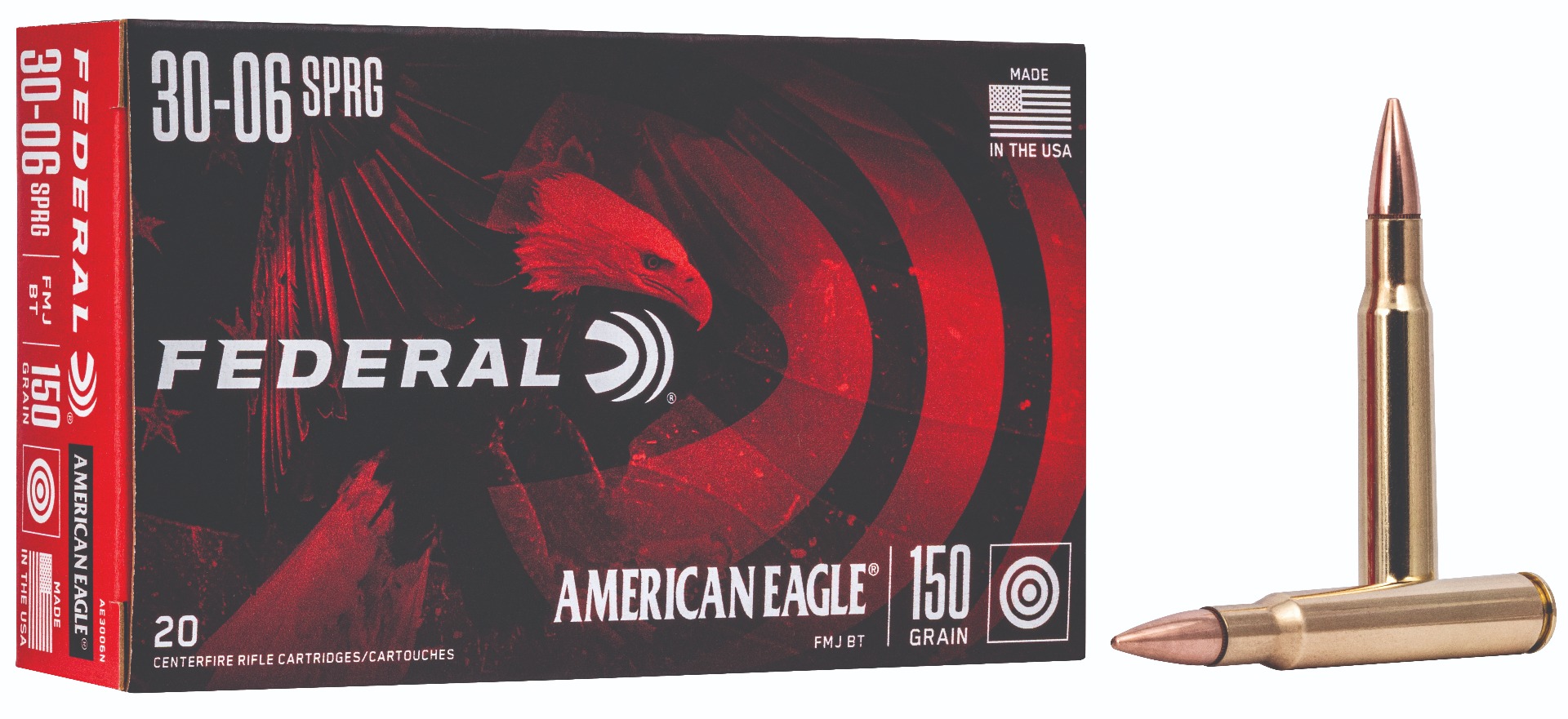 FDR 30-06 150GR AE FMJ BT 20RD