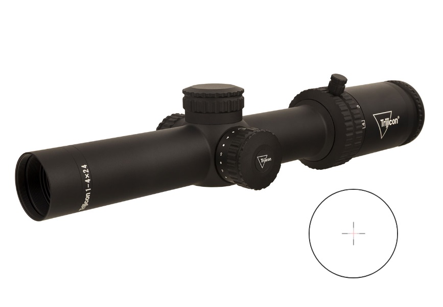 TRIJICON CREDO 1-4X24 BLK 30MM MRAD RED