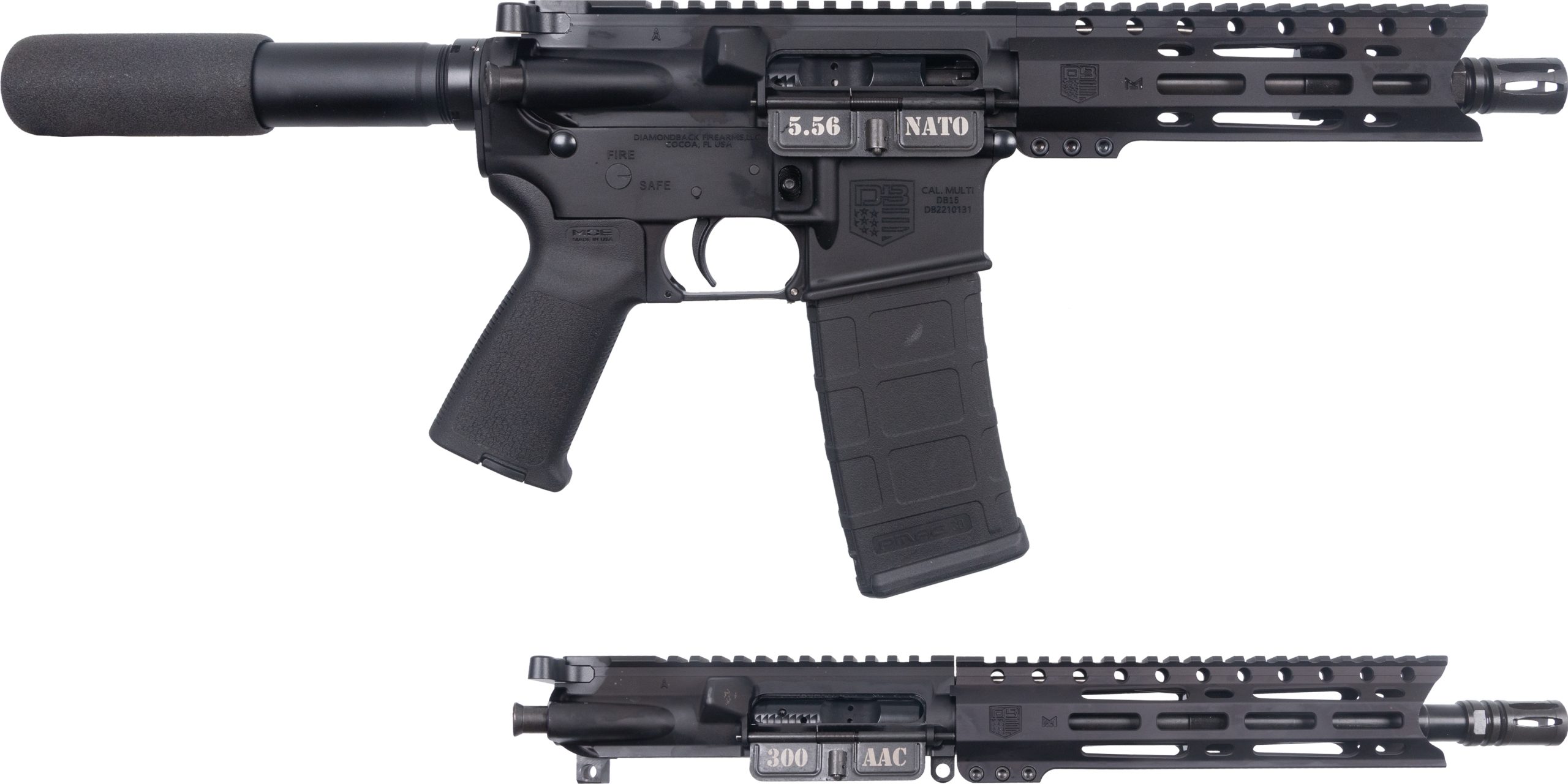 DBF DB15PC 5.56 PST W/300B UPP