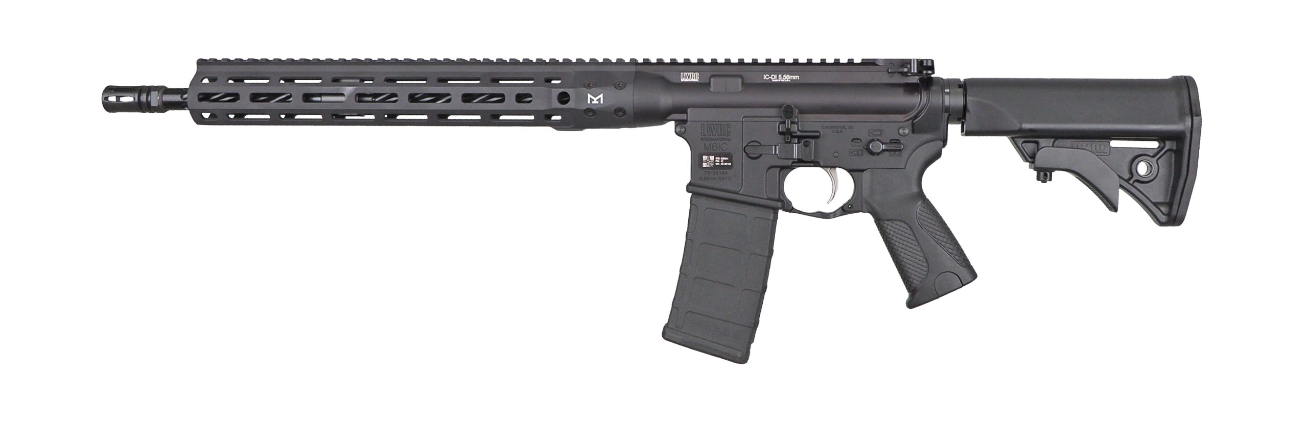 LWRC DI 5.56MM BLK 16.1" 30+1 M-LOK