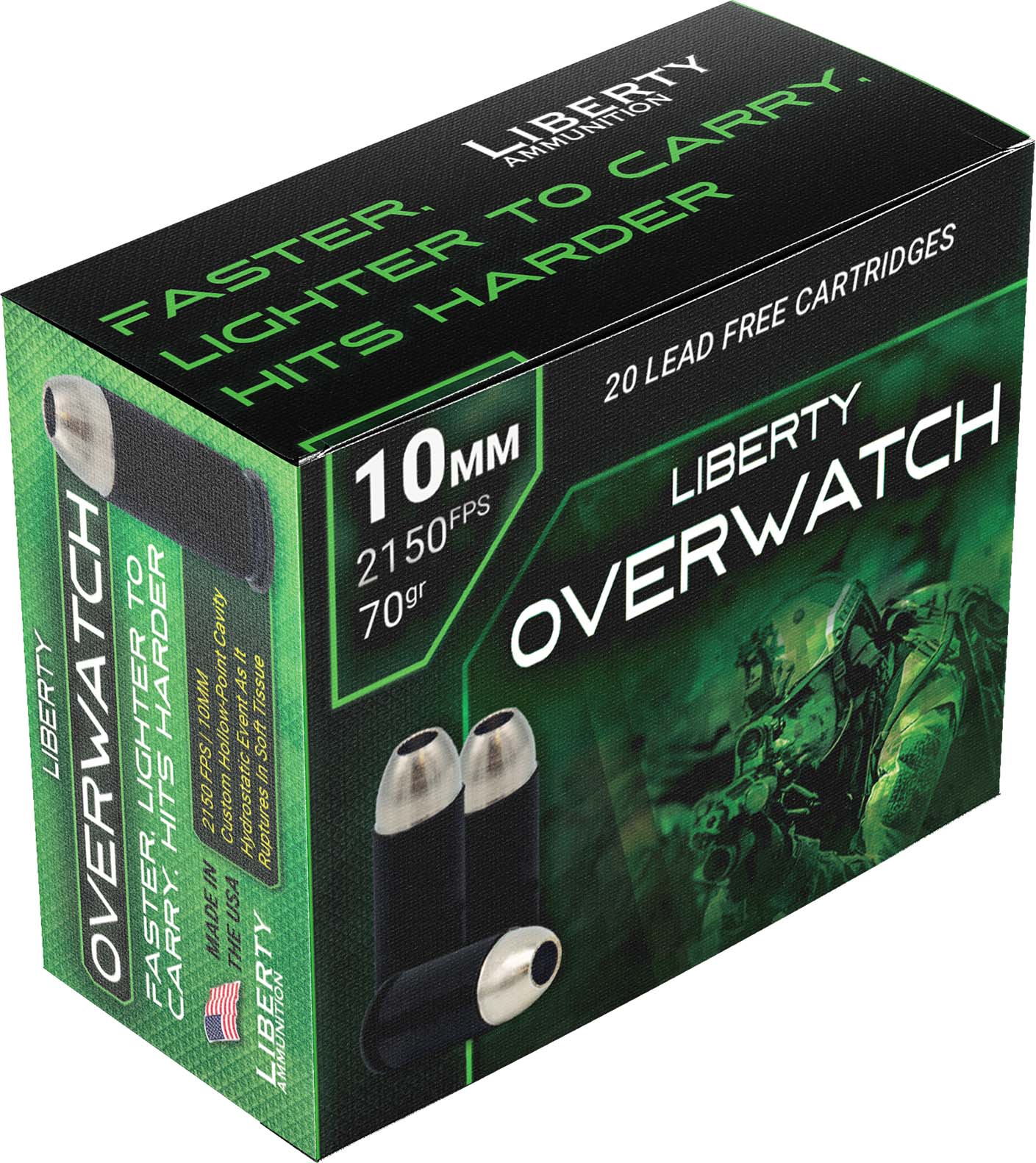 LIB 10MM 70GR OVERWTCH HP 20RD