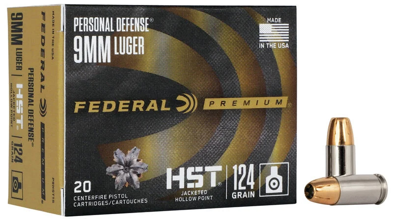 FDR 9MM 124GR HST JHP 20RD