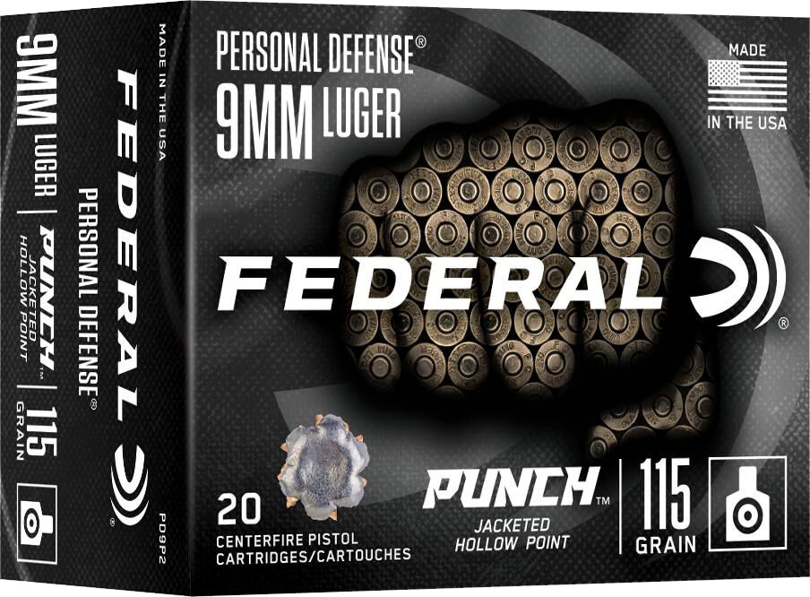 FDR 9MM 115GR PUNCH JHP 20RD